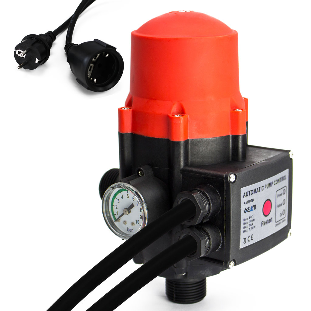 Automatik Pumpensteuerung 1" Pumpen Druckschalter Hauswasserwerk Druckregler NEU 