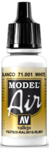 Vallejo Model Air 1x 17ml Weiß 71.001 Airbrush Farbe