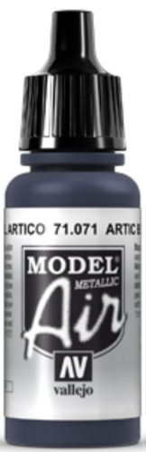 Vallejo Model Air 1x 17ml Artic Blue Metal (Metallic) 71.071 Airbrush Farbe